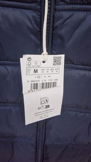 Chaleco Pedro del Hierro Talla M, Azul Marino
