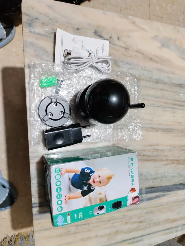 Cámara IP Inteligente WiFi Negra