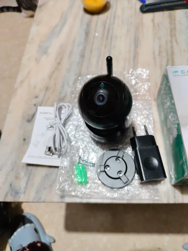 Cámara IP Inteligente WiFi Negra