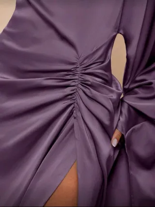 Vestido púrpura elegante talla única