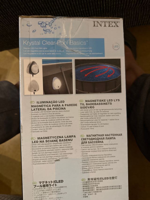 Luci LED magnetiche per piscina Intex