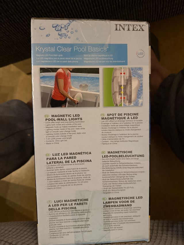 Luci LED magnetiche per piscina Intex