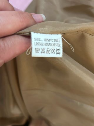 Chaquetón piel sintética marrón