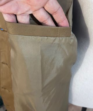 Chaquetón piel sintética marrón