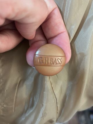 Chaquetón piel sintética marrón