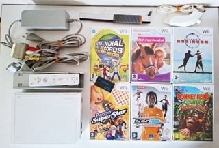 Nintendo Wii Blanca 1 Modelo+ Accesorios+ 6 juegos