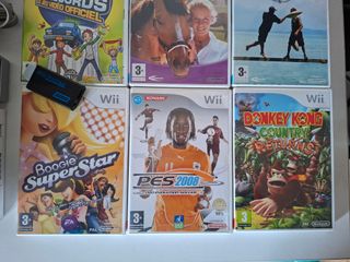 Nintendo Wii Blanca 1 Modelo+ Accesorios+ 6 juegos
