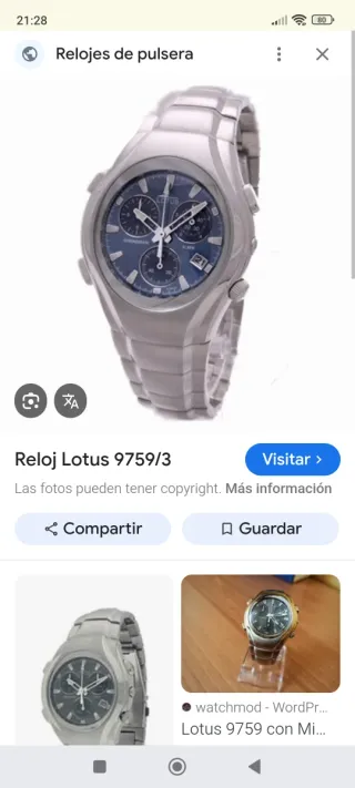 Reloj Lotus 9759/3 Cronógrafo