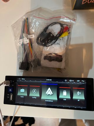 Pantalla 1 DIN Radio Coche CarPlay Android Auto