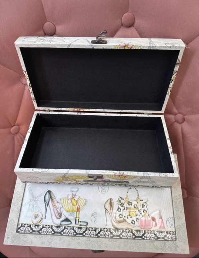 Set di 2 Scatole Decorative Parigi