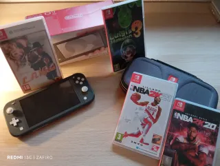 Nintendo Switch Lite Negra + Juegos