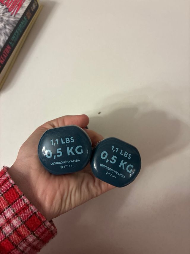 2 mancuernas 0,5kg Decathlon