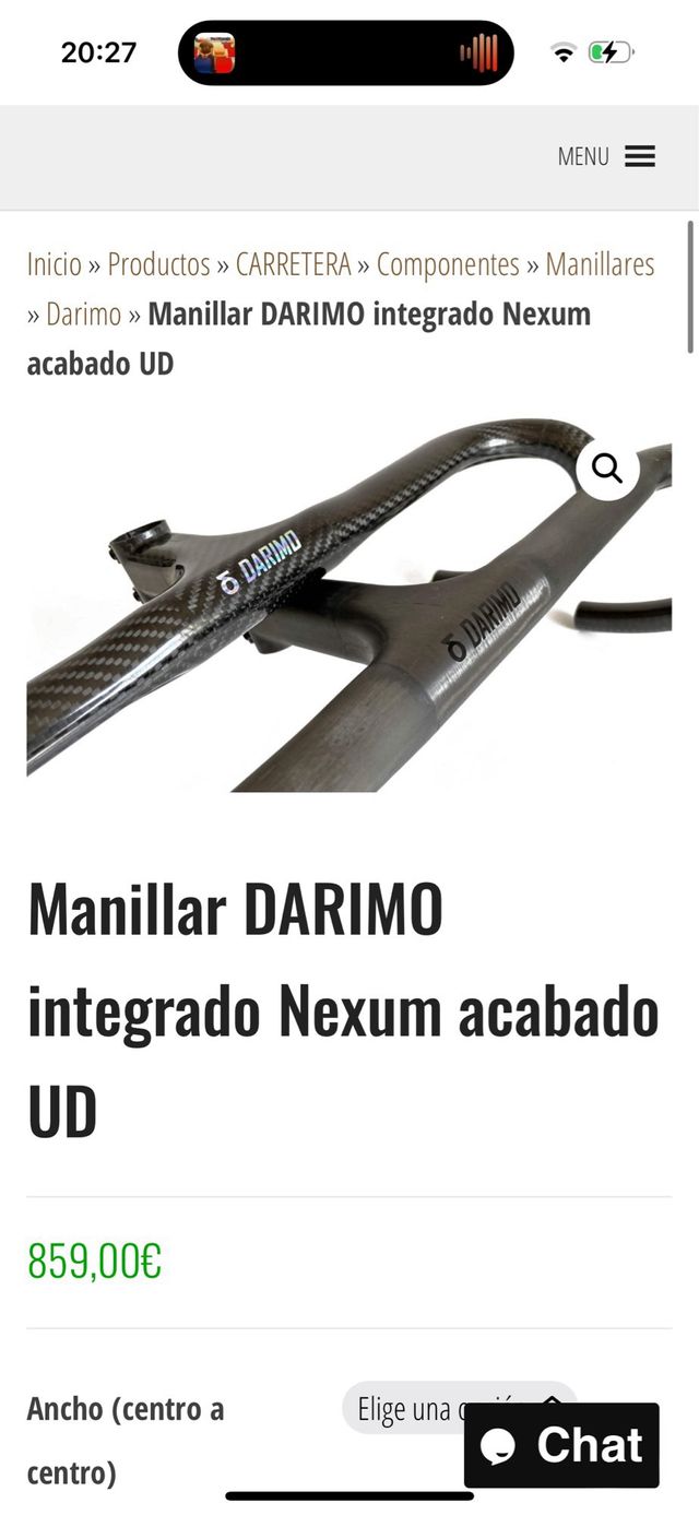 Manillar Darimo Nexum Carbon Fiber