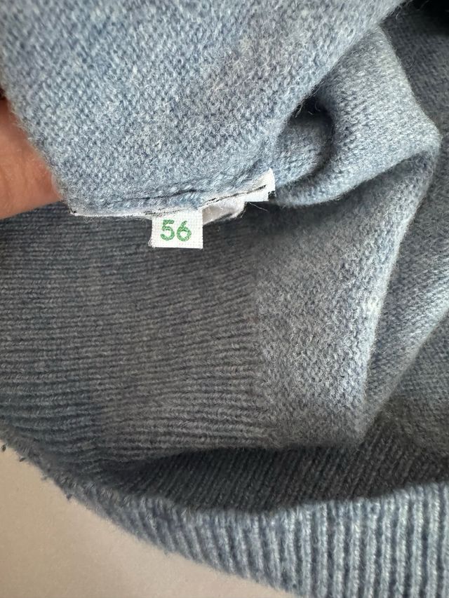 Maglione Lacoste grigio vintage, girocollo a V