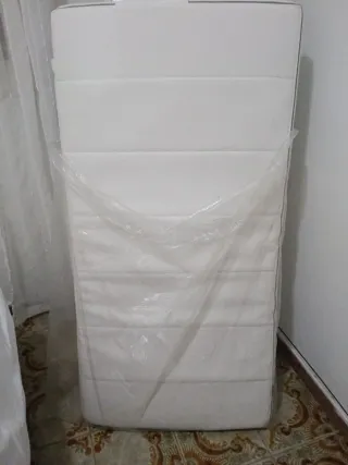 Colchón infantil 60x120 + protector + sábanas