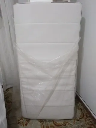 Colchón infantil 60x120 + protector + sábanas