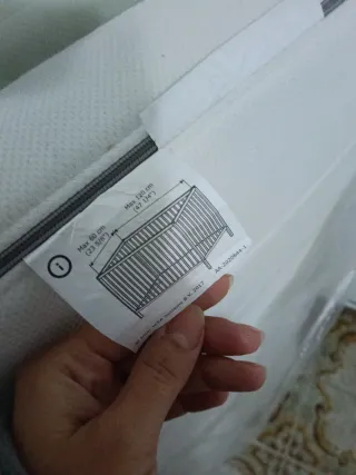 Colchón infantil 60x120 + protector + sábanas