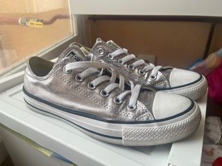 Zapatillas Converse Plata Mujer