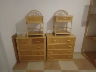 Mobili per camera da letto in vimini