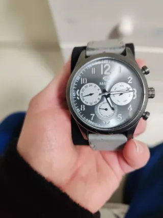 Reloj Marea Cronógrafo Gris y Negro