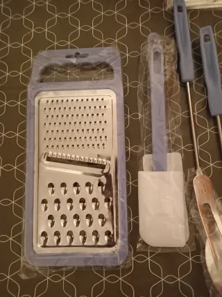 Set 20 Utensilios Cocina Morado/Rojo