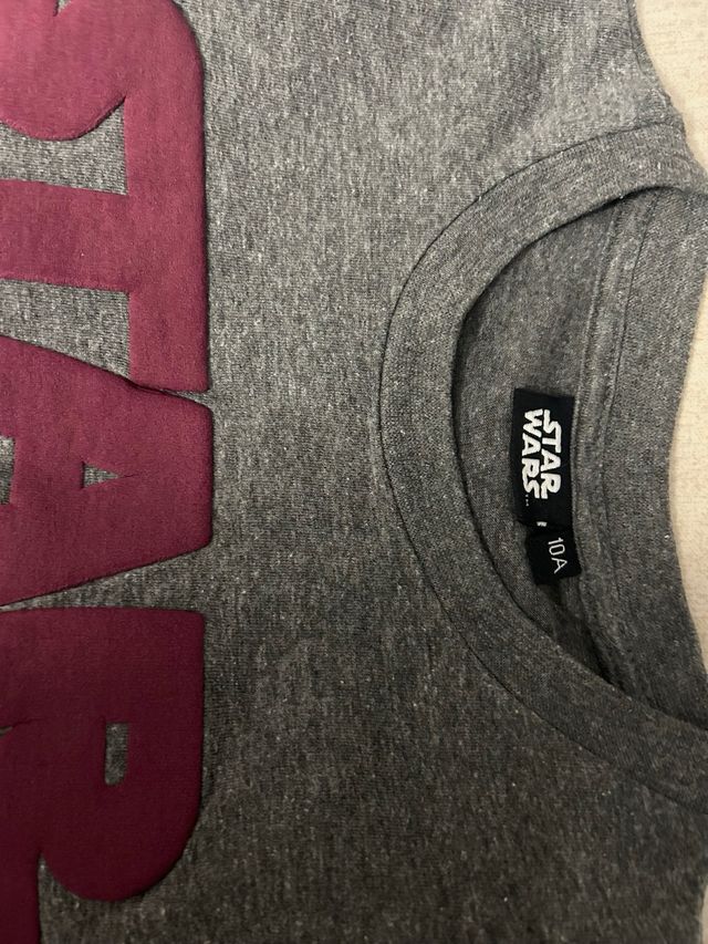 Lote Ropa 10 Años: Star Wars y Pokémon manga larga