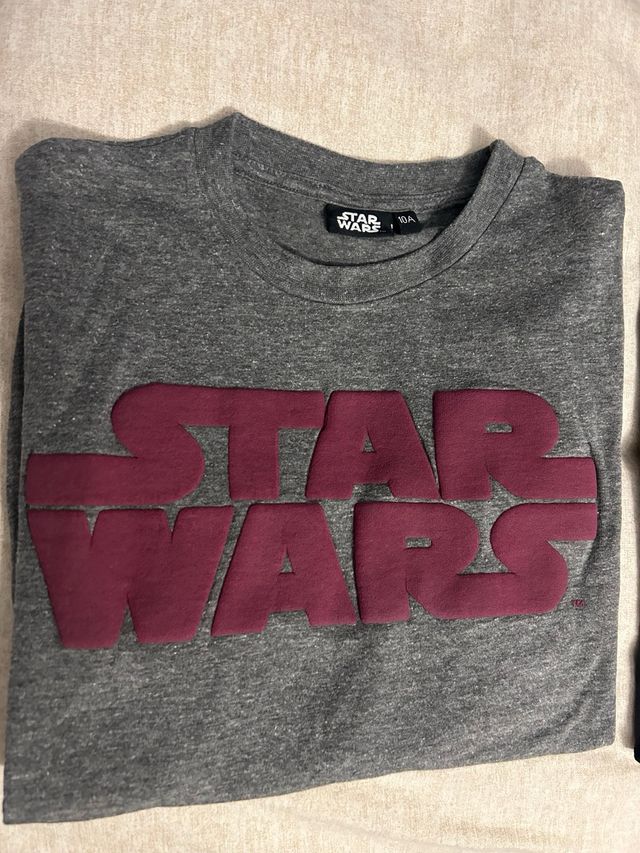 Lote Ropa 10 Años: Star Wars y Pokémon manga larga