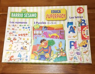 Los Números, las letras Puzzles Barrio Sésamo