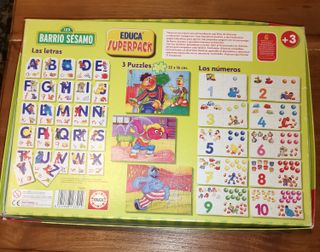 Los Números, las letras Puzzles Barrio Sésamo