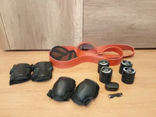 Kit de protección y ruedas para patines
