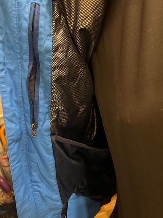 Cazadora Columbia XL azul con gorro