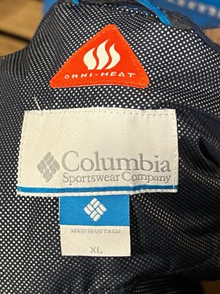 Cazadora Columbia XL azul con gorro