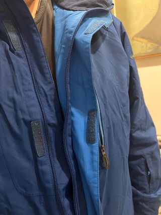 Cazadora Columbia XL azul con gorro