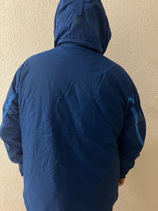 Cazadora Columbia XL azul con gorro