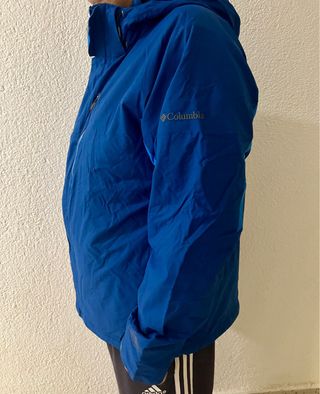 Cazadora Columbia XL azul con gorro
