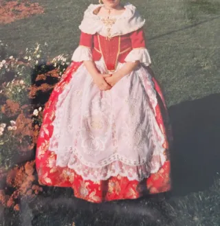 Traje Fallera niña Fucsia