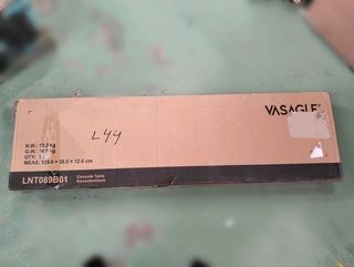 VASAGLE Tavolo Consolle con 3 Ripiani e Gambe Curve