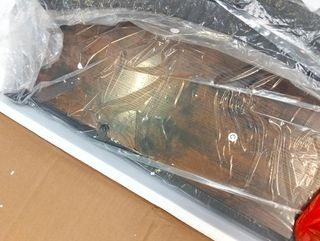 VASAGLE Tavolo Consolle con 3 Ripiani e Gambe Curve