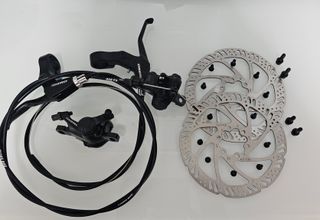 Juego Frenos Disco Mecánicos Tektro + Discos