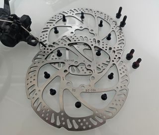 Juego Frenos Disco Mecánicos Tektro + Discos