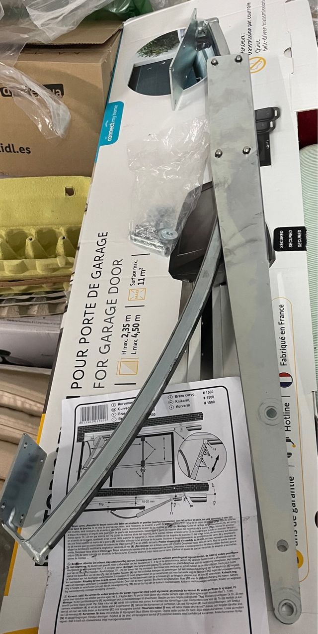 Kit herrajes puerta garaje semidesbordante