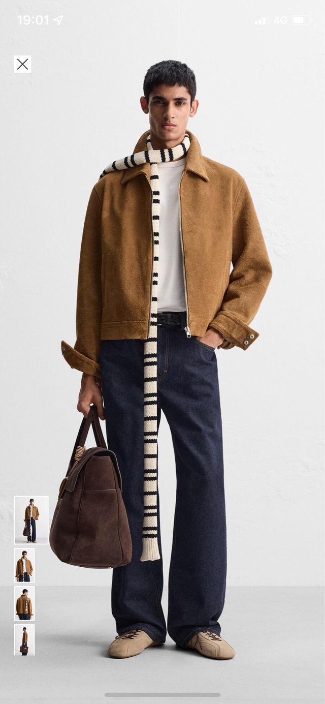 Cazadora Zara Pelo Marrón