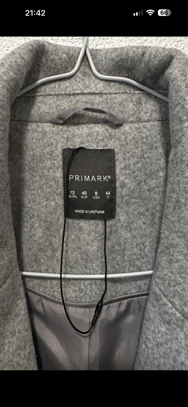 Abrigo gris Primark