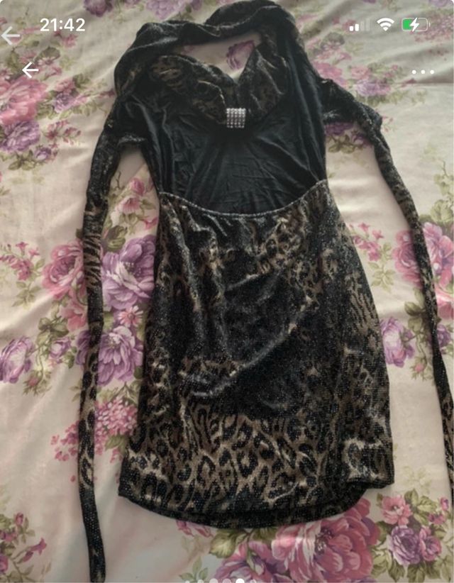 Vestido de fiesta mujer negro