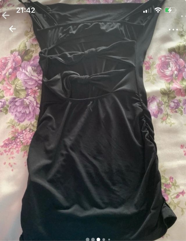 Vestido de fiesta mujer negro