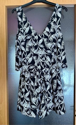 Mono corto estampado hojas