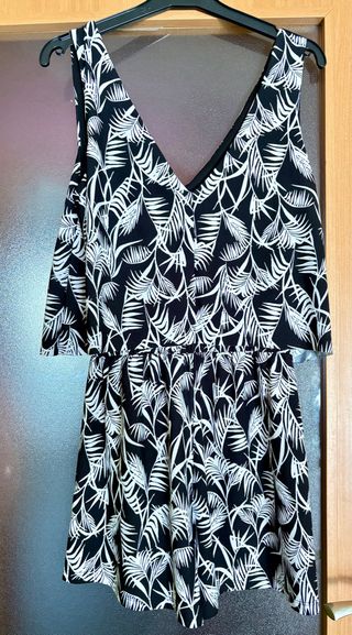 Mono corto estampado hojas