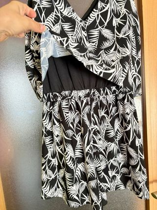 Mono corto estampado hojas