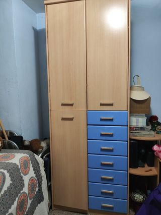 Armario con cajones y cama nido