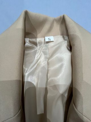 Chaqueta americana beige
